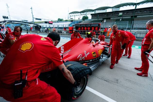 Motorsports: FIA Formula One World Championship, WM, Weltmeisterschaft 2020, Grand Prix of Hungary Motorsports: FIA Formula One World Championship 2020, Grand Prix of Hungary, 5 Sebastian Vettel (GER, Scuderia Ferrari Mission Winnow),