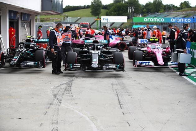 Motorsports: FIA Formula One World Championship, WM, Weltmeisterschaft 2020, Grand Prix of Hungary Motorsports: FIA Formula One World Championship 2020, Grand Prix of Hungary, Parc ferme