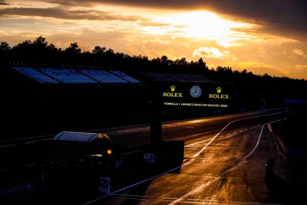 Motorsports: FIA Formula One World Championship, WM, Weltmeisterschaft 2020, Grand Prix of Hungary, Hungaroring, Sunset Budapest Hungary