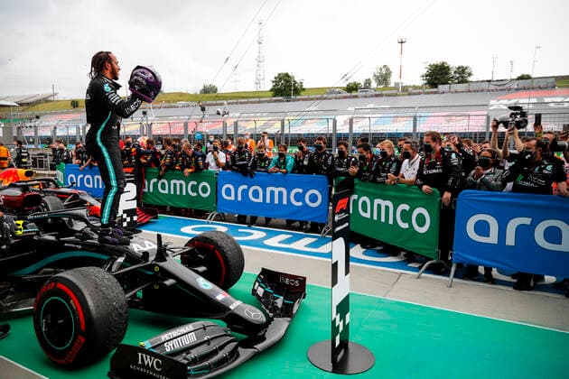 Motorsports: FIA Formula One World Championship, WM, Weltmeisterschaft 2020, Grand Prix of Hungary Motorsports: FIA Formula One World Championship 2020, Grand Prix of Hungary, 44 Lewis Hamilton (GBR, Mercedes-AMG Petronas Formula One Team),