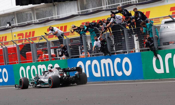 Motorsports: FIA Formula One World Championship, WM, Weltmeisterschaft 2020, Grand Prix of Hungary Motorsports: FIA Formula One World Championship 2020, Grand Prix of Hungary, 44 Lewis Hamilton (GBR, Mercedes-AMG Petronas Formula One Team),