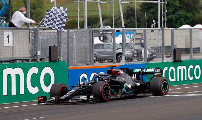 Motorsports: FIA Formula One World Championship, WM, Weltmeisterschaft 2020, Grand Prix of Hungary Motorsports: FIA Formula One World Championship 2020, Grand Prix of Hungary, 44 Lewis Hamilton (GBR, Mercedes-AMG Petronas Formula One Team),