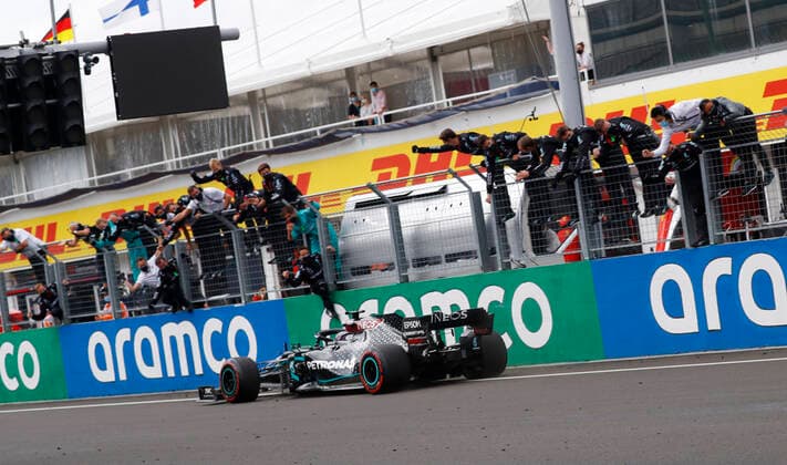 Motorsports: FIA Formula One World Championship, WM, Weltmeisterschaft 2020, Grand Prix of Hungary Motorsports: FIA Formula One World Championship 2020, Grand Prix of Hungary, 44 Lewis Hamilton (GBR, Mercedes-AMG Petronas Formula One Team),