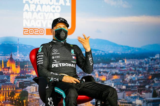 Motorsports: FIA Formula One World Championship, WM, Weltmeisterschaft 2020, Grand Prix of Hungary Motorsports: FIA Formula One World Championship 2020, Grand Prix of Hungary, 77 Valtteri Bottas (FIN, Mercedes-AMG Petronas Formula One Team),