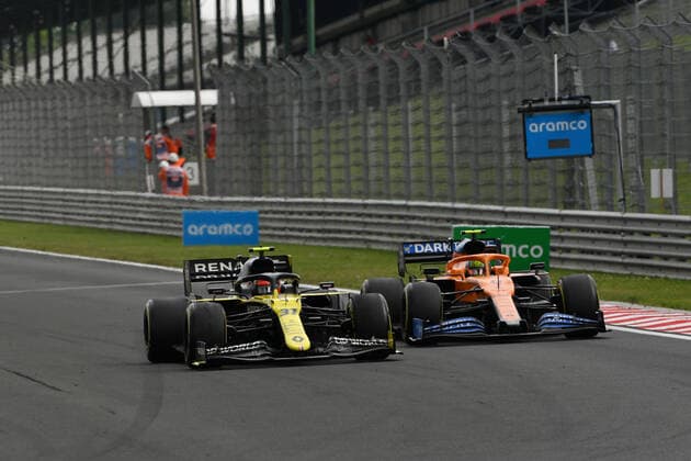 Motorsports: FIA Formula One World Championship, WM, Weltmeisterschaft 2020, Grand Prix of Hungary Motorsports: FIA Formula One World Championship 2020, Grand Prix of Hungary, 31 Esteban Ocon (FRA, Renault DP World F1 Team), 4 Lando Norris (GBR, McLaren F1 Team),