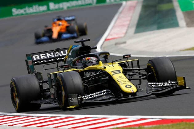 Motorsports: FIA Formula One World Championship, WM, Weltmeisterschaft 2020, Grand Prix of Hungary Motorsports: FIA Formula One World Championship 2020, Grand Prix of Hungary, 3 Daniel Ricciardo (AUS, Renault DP World F1 Team),