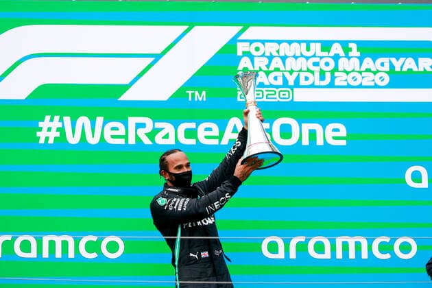 Motorsports: FIA Formula One World Championship, WM, Weltmeisterschaft 2020, Grand Prix of Hungary Motorsports: FIA Formula One World Championship 2020, Grand Prix of Hungary, 44 Lewis Hamilton (GBR, Mercedes-AMG Petronas Formula One Team),