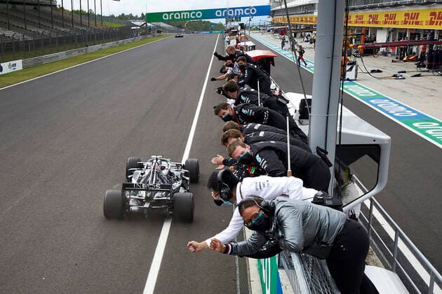 Motorsports: FIA Formula One World Championship, WM, Weltmeisterschaft 2020, Grand Prix of Hungary Motorsports: FIA Formula One World Championship 2020, Grand Prix of Hungary, 44 Lewis Hamilton (GBR, Mercedes-AMG Petronas Formula One Team),