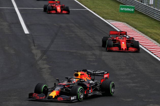Motorsports: FIA Formula One World Championship, WM, Weltmeisterschaft 2020, Grand Prix of Hungary Motorsports: FIA Formula One World Championship 2020, Grand Prix of Hungary, 33 Max Verstappen (NLD, Aston Martin Red Bull Racing),