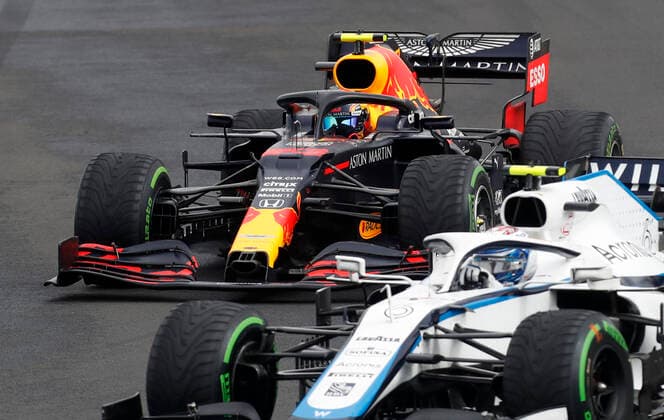 Motorsports: FIA Formula One World Championship, WM, Weltmeisterschaft 2020, Grand Prix of Hungary Motorsports: FIA Formula One World Championship 2020, Grand Prix of Hungary, 6 Nicholas Latifi (CAN, Williams Racing), 23 Alexander Albon (THA, Aston Martin Red Bull Racing),
