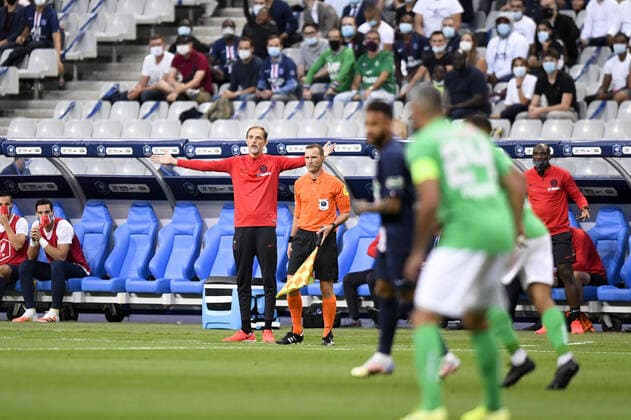 THOMAS TUCHEL (ENTRAINEUR PSG) FOOTBALL : Paris SG vs Saint Etienne - Coupe de France - Finale - 24 07 2020 FEP Panoramic 