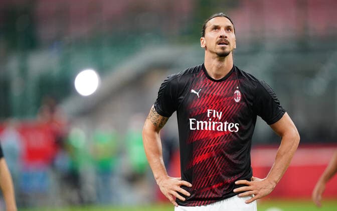 Photo LaPresse - Spada 24 July , 2020 Milan ( Italy ) Soccer A.C. Milan- Season 2019-2020 - Serie A Milan vs Atalanta In the pic: Zlatan Ibrahimovic  Copyright: xSpada LaPressex