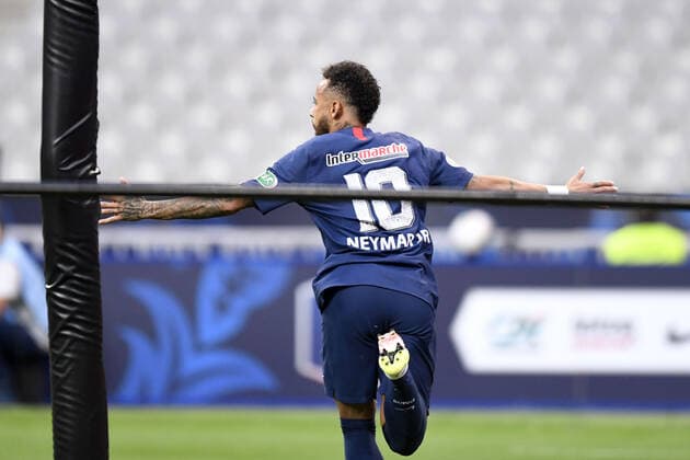 Sport Bilder des Tages JOIE - 10 NEYMAR JR (PSG) - DOS FOOTBALL : Paris SG vs Saint Etienne - Coupe de France - Finale - 24 07 2020 FEP Panoramic 