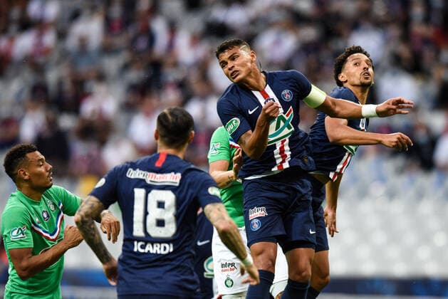 Thiago Silva ( 2 - PSG ) - FOOTBALL : Paris Saint Germain vs AS Saint Etienne - Finale Coupe de France - Saint Denis - 24 07 2020 FedericoPestellini Panoramic 