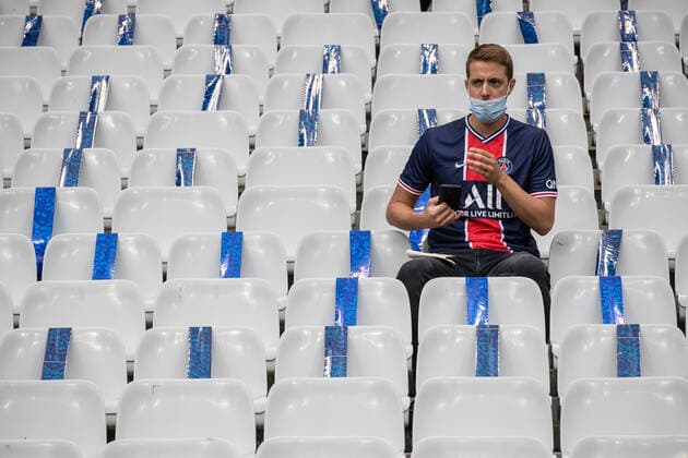Atmosphere during the Coupe de France soccer final match between Paris Saint Germain (PSG) and AS Saint Etienne, in Saint-Denis near Paris, France, 24 July 2020.  Copyright: xAurelienxMorissardx