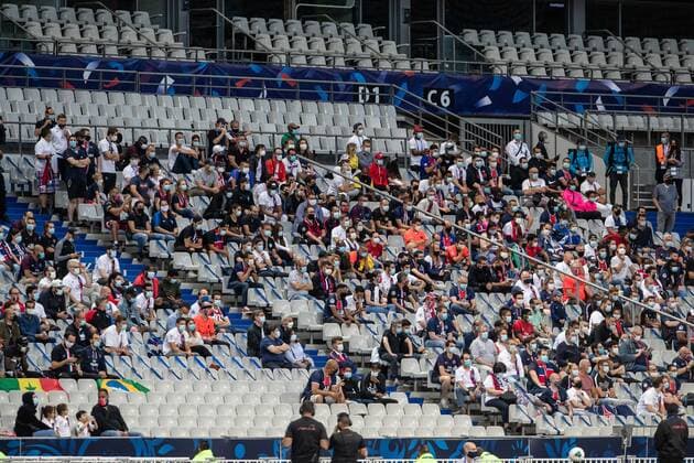 Atmosphere during the Coupe de France soccer final match between Paris Saint Germain (PSG) and AS Saint Etienne, in Saint-Denis near Paris, France, 24 July 2020.  Copyright: xAurelienxMorissardx
