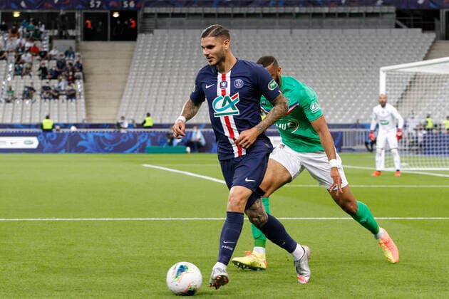 Mauro Icardi (PSG) FOOTBALL : Paris Saint Germain Vs AS Saint Etienne - Coupe de France - Finale - 24 07 2020 MichaelBaucher Panoramic 