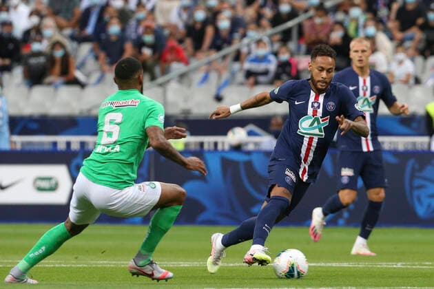 Neymar (PSG) FOOTBALL : Paris Saint Germain Vs AS Saint Etienne - Coupe de France - Finale - 24 07 2020 MichaelBaucher Panoramic 