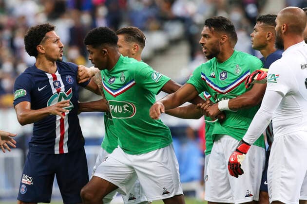 Marquinhos (PSG) FOOTBALL : Paris Saint Germain Vs AS Saint Etienne - Coupe de France - Finale - 24 07 2020 MichaelBaucher Panoramic 