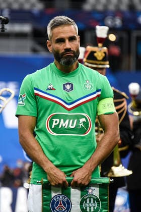 Presentation - Line up Loic Perrin ( 24 - Saint Etienne ) - FOOTBALL : Paris Saint Germain vs AS Saint Etienne - Finale Coupe de France - Saint Denis - 24 07 2020 FedericoPestellini Panoramic 