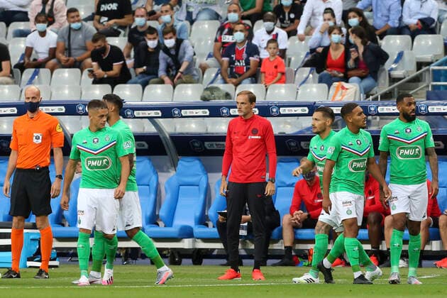 Thomas Tuchel (PSG) FOOTBALL : Paris Saint Germain Vs AS Saint Etienne - Coupe de France - Finale - 24 07 2020 MichaelBaucher Panoramic 