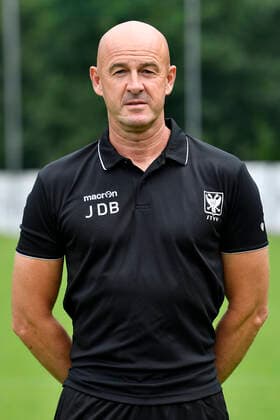 STVV s keeper coach Jurgen De Braekeleer poses for the photographer, in marge of the 2020-2021 photoshoot of Belgian Jupiler Pro League club STVV Sint-Truidense Voetbalvereniging, Monday 27 July 2020 in Sint-Truiden. JOHANxEYCKENS  x05830522x
