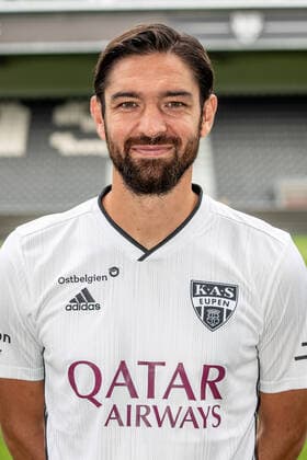 Eupen s Benoit Poulain poses for the photographer, in marge of the 2020-2021 photoshoot of Belgian Jupiler Pro League club KAS Eupen, Monday 27 July 2020 in Eupen. BRUNOxFAHY  x05830492x