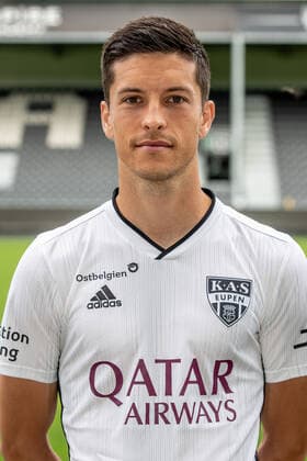 Eupen s Stef Peeters poses for the photographer, in marge of the 2020-2021 photoshoot of Belgian Jupiler Pro League club KAS Eupen, Monday 27 July 2020 in Eupen. BRUNOxFAHY  x05830493x