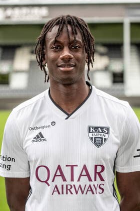 Eupen s new player Amara Baby poses for the photographer, in marge of the 2020-2021 photoshoot of Belgian Jupiler Pro League club KAS Eupen, Monday 27 July 2020 in Eupen. BRUNOxFAHY  x05830495x