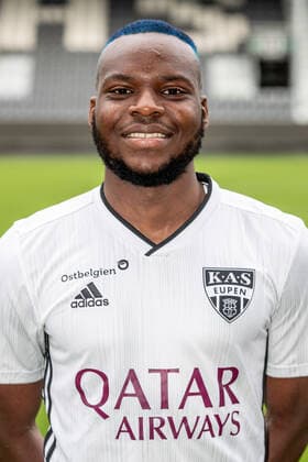 Eupen s Sibiry Keita poses for the photographer, in marge of the 2020-2021 photoshoot of Belgian Jupiler Pro League club KAS Eupen, Monday 27 July 2020 in Eupen. BRUNOxFAHY  x05830496x