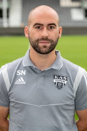 Eupen s warehouse man Scott Nicoll poses for the photographer, in marge of the 2020-2021 photoshoot of Belgian Jupiler Pro League club KAS Eupen, Monday 27 July 2020 in Eupen. BRUNOxFAHY  x05830475x