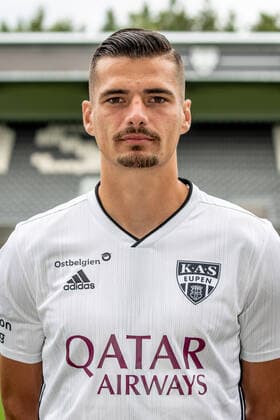 Eupen s Menno Koch poses for the photographer, in marge of the 2020-2021 photoshoot of Belgian Jupiler Pro League club KAS Eupen, Monday 27 July 2020 in Eupen. BRUNOxFAHY  x2521966x