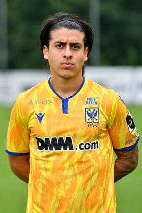 STVV s Santiago Colombatto poses for the photographer, in marge of the 2020-2021 photoshoot of Belgian Jupiler Pro League club STVV Sint-Truidense Voetbalvereniging, Monday 27 July 2020 in Sint-Truiden. JOHANxEYCKENS  x05830568x