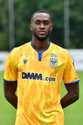 STVV s Mory Konate poses for the photographer, in marge of the 2020-2021 photoshoot of Belgian Jupiler Pro League club STVV Sint-Truidense Voetbalvereniging, Monday 27 July 2020 in Sint-Truiden. JOHANxEYCKENS  x05830554x