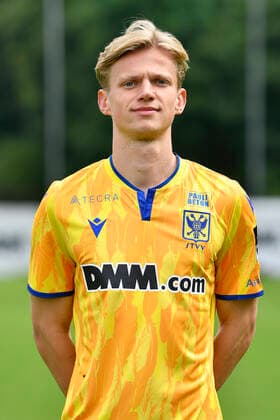 STVV s Siebren Lathouwers poses for the photographer, in marge of the 2020-2021 photoshoot of Belgian Jupiler Pro League club STVV Sint-Truidense Voetbalvereniging, Monday 27 July 2020 in Sint-Truiden. JOHANxEYCKENS  x05830545x
