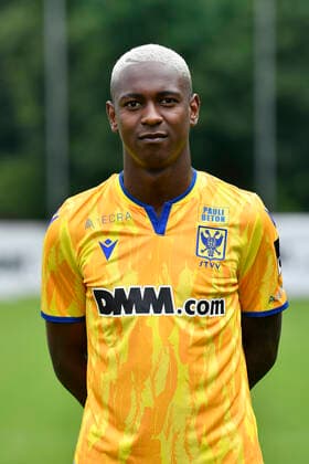 STVV s Jhonny Flora Barboza poses for the photographer, in marge of the 2020-2021 photoshoot of Belgian Jupiler Pro League club STVV Sint-Truidense Voetbalvereniging, Monday 27 July 2020 in Sint-Truiden. JOHANxEYCKENS  x05830549x