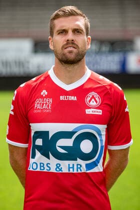 Kortrijk s Lucas Rougeaux poses for the photographer, in marge of the 2020-2021 photoshoot of Belgian Jupiler Pro League club KV Kortrijk, Tuesday 28 July 2020 in Kortrijk. KURTxDESPLENTER  x05831175x