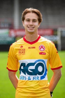 Kortrijk s goalkeeper Maxim Deman poses for the photographer, in marge of the 2020-2021 photoshoot of Belgian Jupiler Pro League club KV Kortrijk, Tuesday 28 July 2020 in Kortrijk. KURTxDESPLENTER  x05831170x