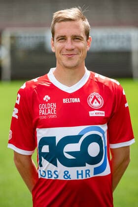 Kortrijk s Michiel Jonckheere poses for the photographer, in marge of the 2020-2021 photoshoot of Belgian Jupiler Pro League club KV Kortrijk, Tuesday 28 July 2020 in Kortrijk. KURTxDESPLENTER  x05831162x