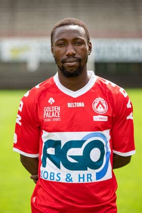 Kortrijk s Eric Ocansey poses for the photographer, in marge of the 2020-2021 photoshoot of Belgian Jupiler Pro League club KV Kortrijk, Tuesday 28 July 2020 in Kortrijk. KURTxDESPLENTER  x05831180x