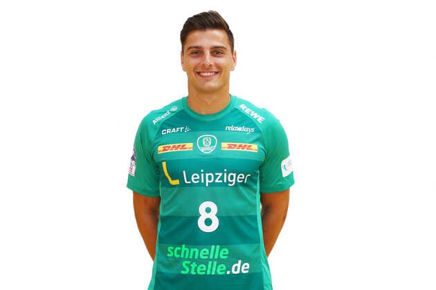 DHfK Leipzig - Saison 2020 21 Lucas Krzikalla, SC DHfK Leipzig , Handball Bundesliga, Porträttermin, 2020 - 2021 , Leipzig, 16.07.2020 ,
