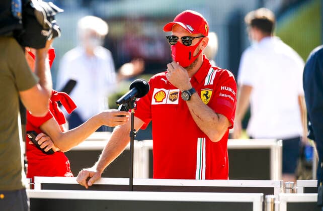 Motorsports: FIA Formula One World Championship, WM, Weltmeisterschaft 2020, Grand Prix of Great Britain, 5 Sebastian Vettel (GER, Scuderia Ferrari Mission Winnow), Silverstone Great Britain