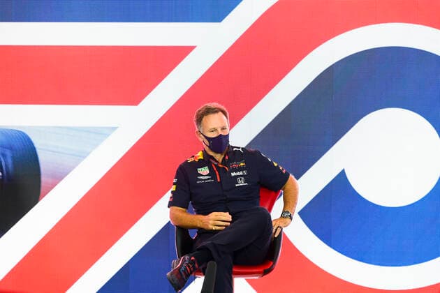 Motorsports: FIA Formula One World Championship, WM, Weltmeisterschaft 2020, Grand Prix of Great Britain Motorsports: FIA Formula One World Championship 2020, Grand Prix of Great Britain, Christian Horner (GBR, Aston Martin Red Bull Racing),
