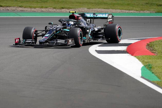 Motorsports: FIA Formula One World Championship, WM, Weltmeisterschaft 2020, Grand Prix of Great Britain Motorsports: FIA Formula One World Championship 2020, Grand Prix of Great Britain, 77 Valtteri Bottas (FIN, Mercedes-AMG Petronas Formula One Team),
