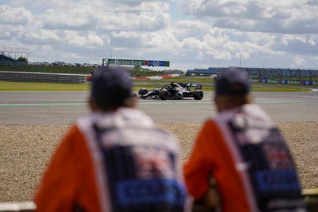 Motorsports: FIA Formula One World Championship, WM, Weltmeisterschaft 2020, Grand Prix of Great Britain Motorsports: FIA Formula One World Championship 2020, Grand Prix of Great Britain, 44 Lewis Hamilton (GBR, Mercedes-AMG Petronas Formula One Team),