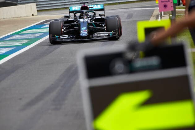 Sport Bilder des Tages Motorsports: FIA Formula One World Championship, WM, Weltmeisterschaft 2020, Grand Prix of Great Britain Motorsports: FIA Formula One World Championship 2020, Grand Prix of Great Britain, 44 Lewis Hamilton (GBR, Mercedes-AMG Petronas Formula One Team),