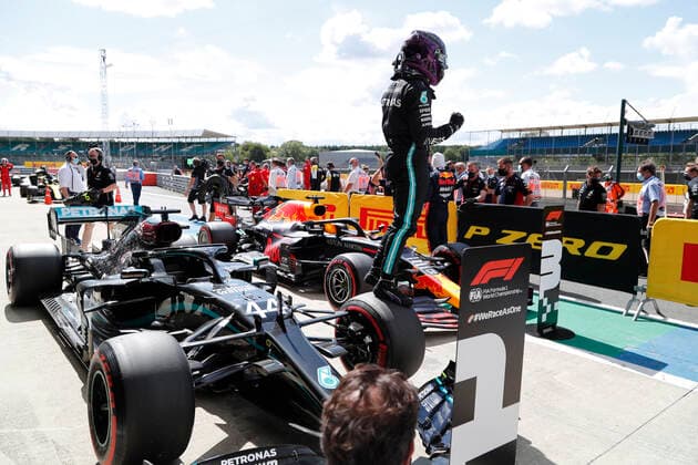 Motorsports: FIA Formula One World Championship, WM, Weltmeisterschaft 2020, Grand Prix of Great Britain Motorsports: FIA Formula One World Championship 2020, Grand Prix of Great Britain, 44 Lewis Hamilton (GBR, Mercedes-AMG Petronas Formula One Team),