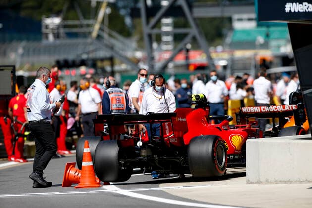Motorsports: FIA Formula One World Championship, WM, Weltmeisterschaft 2020, Grand Prix of Great Britain, Car of 5 Sebastian Vettel (GER, Scuderia Ferrari Mission Winnow), Silverstone Great Britain