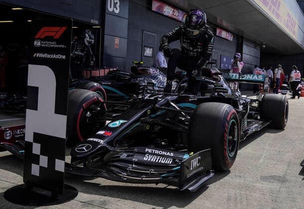 Motorsports: FIA Formula One World Championship, WM, Weltmeisterschaft 2020, Grand Prix of Great Britain Motorsports: FIA Formula One World Championship 2020, Grand Prix of Great Britain, 44 Lewis Hamilton (GBR, Mercedes-AMG Petronas Formula One Team),
