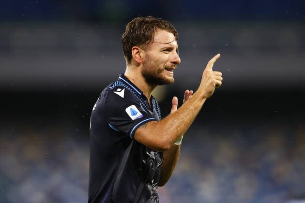 Ag Napoli 01 08 2020 - campionato di calcio serie A Napoli-Lazio foto Alessandro Garofalo Image nella foto: esultanza gol Ciro Immobile 